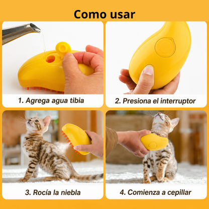 Cepillo de vapor para mascotas